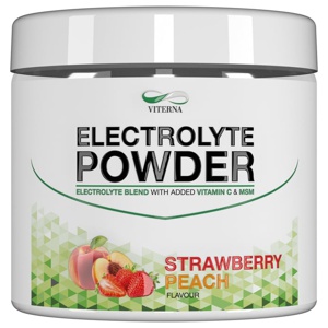 Viterna Vital Electrolyte Powder, Strawberry Peach - Vegan Elektrolyter 120 g produkt bild
