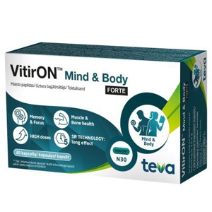 Vitiron Mind & Body Forte kapslid N30 toote pilt