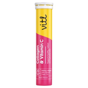 Vitl Collagen & Vitamin C Effervescent Tablets 20s product image