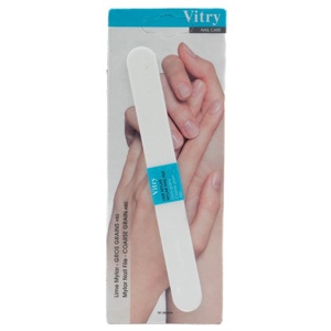 Vitry Mylar Neglefil Hvid Korn 80 1 stk produktbillede