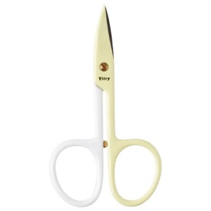 Vitry Nail Scissors Curved Blades White/Light Yellow produkt bild