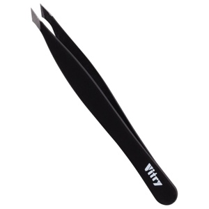 Vitry Yatagan Tweezer Pointed Ends Stainless Steel Black 1 st produkt bild