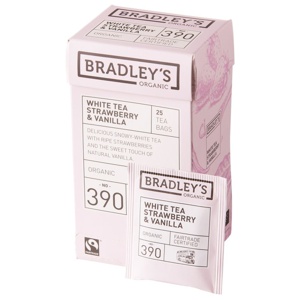 Bradley's Organic White Tea Strawberry & Vanilla produkt bild