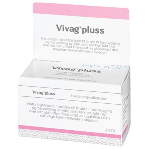 Vivag pluss vaginalkapsler 8 stk produktbilde
