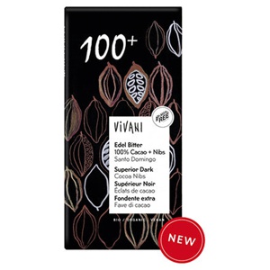 Vivani Økologisk Grand Cru 100 % Kakao   80 g produktbillede