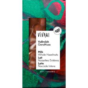 Vivani Ljus Choklad Hel Hasselnöt 100 g produkt bild