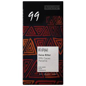 Vivani Panama Mörk Choklad 99% 80 g produkt bild