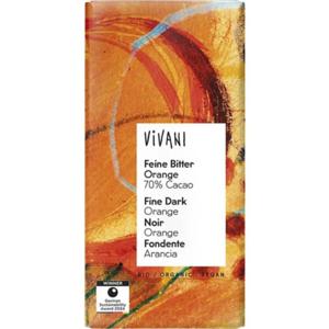Vivani Mörk Choklad Apelsin 80 g produkt bild