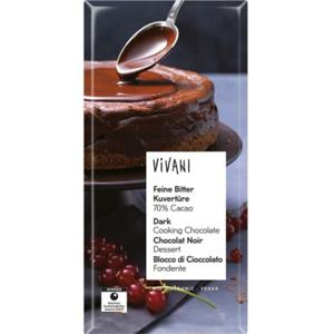 Vivani Mörk Vegansk Bakchoklad 150g produkt bild