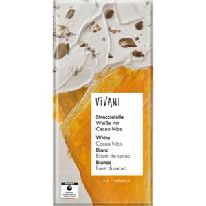 Vivani Straciatella Vit Kakaonibs EKO 80 g produkt bild
