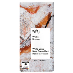Vivani Hvid Chokolade Crisp Ø 80 g produktbillede