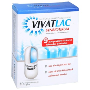 VIVATLAC SYNBIOTIKUM magensaftresistente Kapseln Produktbild