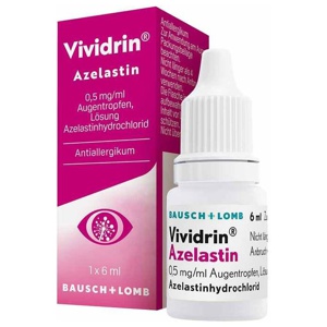 VIVIDRIN Azelastin 0,5 mg/ml Augentropfen Produktbild