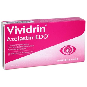 VIVIDRIN Azelastin EDO 0,5 mg/ml Augentr.Lsg.i.EDP Produktbild