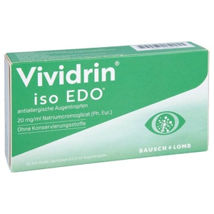 VIVIDRIN iso EDO antiallergische Augentropfen Produktbild