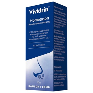 VIVIDRIN Mometason Heuschn.Nspr.50μg/Sp. 60SprSt. Produktbild