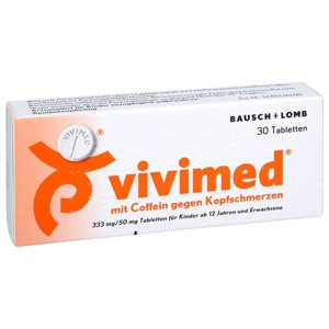 VIVIMED mit Coffein gegen Kopfschmerzen Tabletten Produktbild