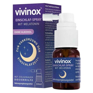 Vivinox® Einschlaf-Spray mit Melatonin bei Einschlafstörungen, 30 ml Spray Produktbild