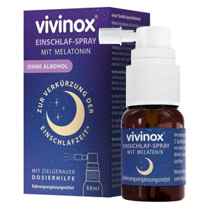 Vivinox® Einschlaf-Spray mit Melatonin bei Einschlafstörungen, 50 ml Spray Produktbild