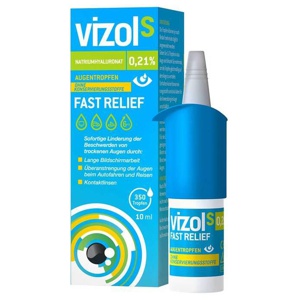 Vizol S 0,21% Fast Relief Augentropfen, 10 ml Augentropfen Produktbild