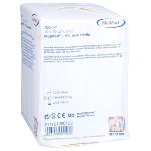 VLIESKOMPRESSEN unsteril 10x10 cm 6fach Produktbild