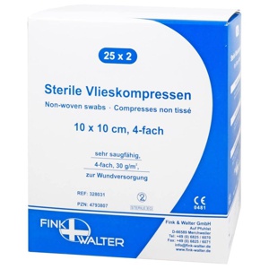 VLIESKOMPRESSEN steril 10x10 cm 4fach Produktbild