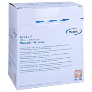 VLIESKOMPRESSEN steril 10x10 cm 6fach Produktbild