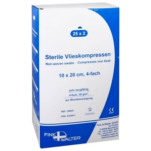 VLIESKOMPRESSEN steril 10x20 cm 4fach Produktbild
