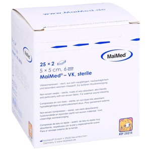 VLIESKOMPRESSEN steril 5x5 cm 6fach Produktbild