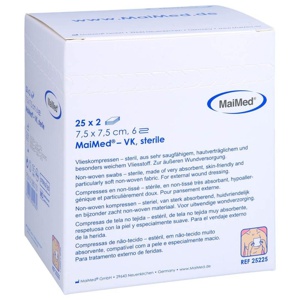 VLIESKOMPRESSEN steril 7,5x7,5 cm 6fach Produktbild