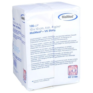 VLIESKOMPRESSEN unsteril 10x10 cm 4fach Produktbild