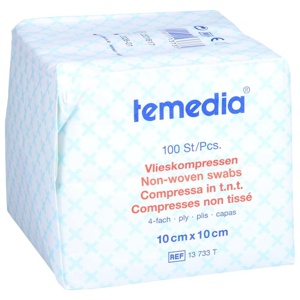 VLIESKOMPRESSEN unsteril 10x10 cm 4fach Produktbild