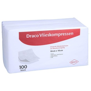 VLIESKOMPRESSEN unsteril 10x10 cm 8fach Produktbild