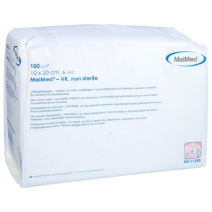 VLIESKOMPRESSEN unsteril 10x20 cm 6fach Produktbild