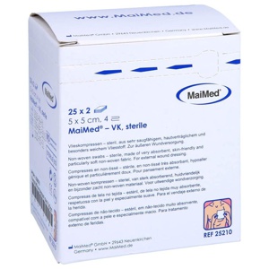 VLIESSTOFF-KOMPRESSEN steril 5x5 cm 4fach Produktbild