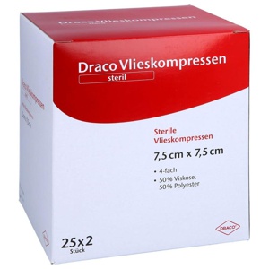 VLIESSTOFF-KOMPRESSEN steril 7,5x7,5 cm 4fach Produktbild