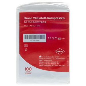 VLIESSTOFF-KOMPRESSEN unsteril 7,5x7,5 cm Produktbild