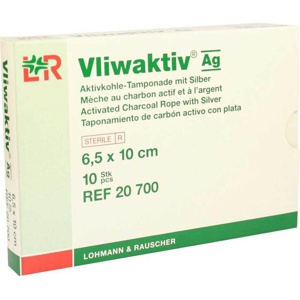 VLIWAKTIV AG Aktivkohle Tampon.m.Silber 6,5x10 cm Produktbild