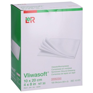 VLIWASOFT Vlieskompressen steril 10x20 cm 6l. Produktbild