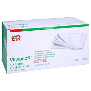 VLIWASOFT Vlieskompressen steril 5x5 cm 6l. Produktbild