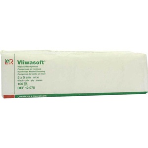 VLIWASOFT Vlieskompressen unsteril 5x5 cm 6l. Produktbild