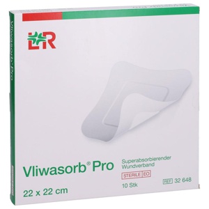 VLIWASORB Pro superabsorb.Komp.steril 22x22 cm Produktbild