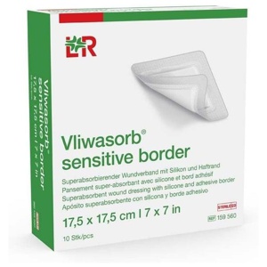 VLIWASORB sensitive bor.17,5x17,5cm superab.Wundv. Produktbild