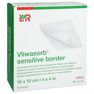 VLIWASORB sensitive border 10x10cm superabs.Wundv. Produktbild