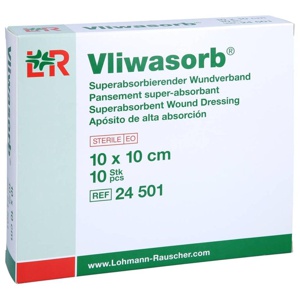 VLIWASORB superabsorb.Saugkomp.steril 10x10 cm Produktbild