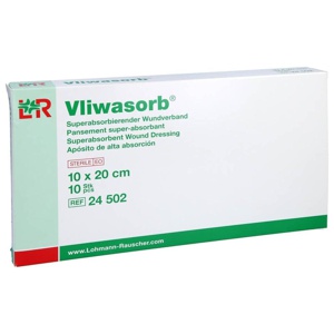 VLIWASORB superabsorb.Saugkomp.steril 10x20 cm Produktbild