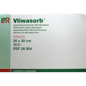 VLIWASORB superabsorb.Saugkomp.steril 20x30 cm Produktbild