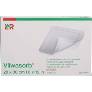 VLIWASORB superabsorb.Saugkomp.steril 20x30 cm Produktbild