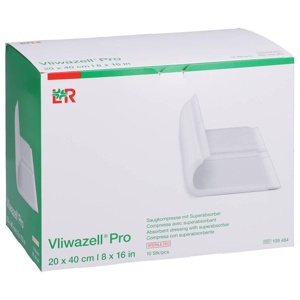 VLIWAZELL Pro superabsorb.Kompr.steril 20x40 cm Produktbild