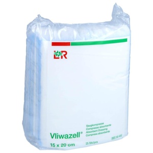 VLIWAZELL Saugkompressen unsteril 15x20 cm Produktbild